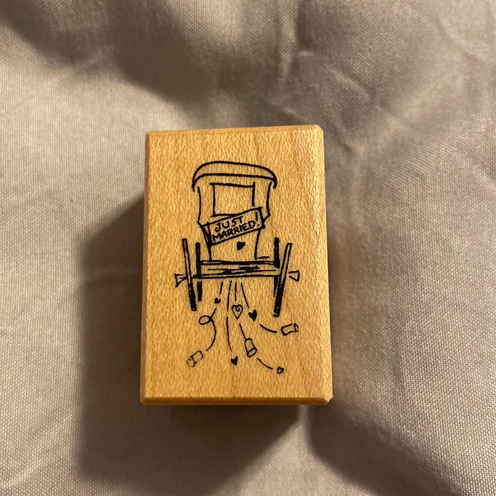 Just Married stamp